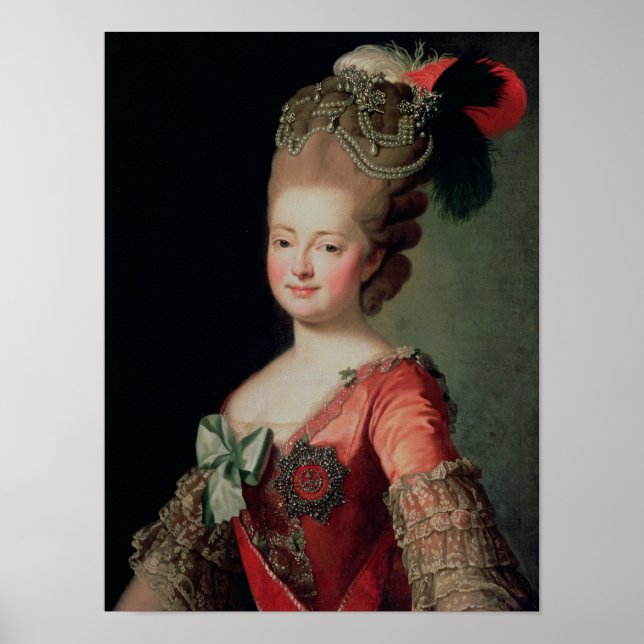 Portrait of Maria Fyodorovna Poster (Front)