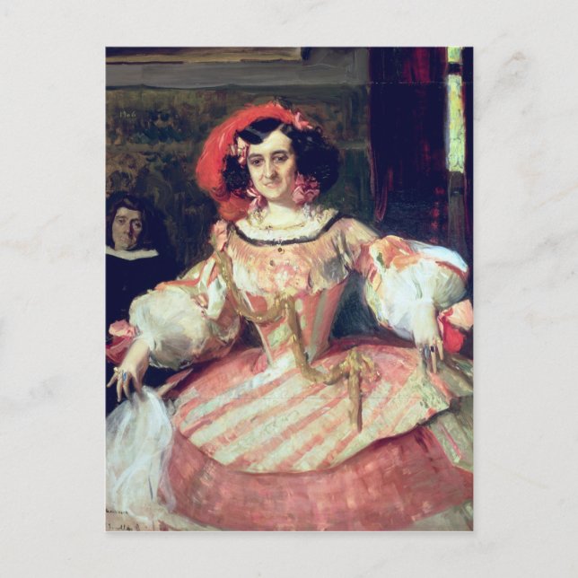 Portrait of Maria Guerrero Postcard (Front)