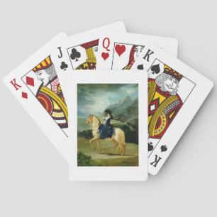 Portrait of Maria Teresa de Vallabriga on horsebac Poker Cards
