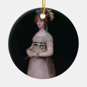 Portrait of Maria Theresa de Bourbon y Vallabriga, Ceramic Ornament