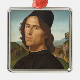 Portrait of Marianito Goya, Grandson of the Artist Metal Ornament