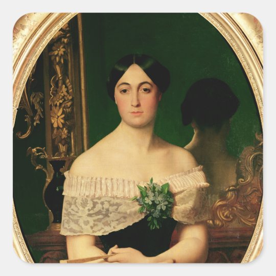 Portrait of Marianne Elisa Birch Square Sticker