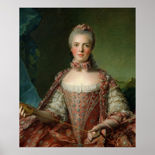 Portrait of Marie Adelaide  1756 Poster (Front)