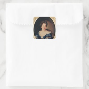 Portrait of Marie-Anne Mancini Princess Colonna Square Sticker | Zazzle