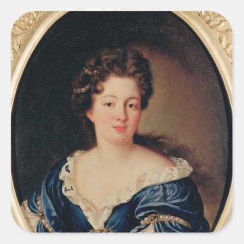 Portrait of Marie_Anne Mancini  Princess Colonna Square Sticker