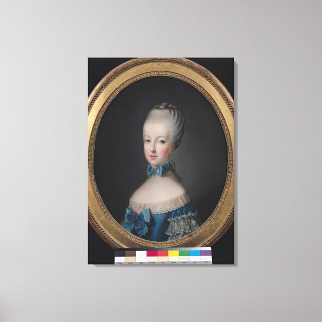 Portrait of Marie-Antoinette de Canvas Print (Front)