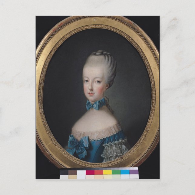 Portrait of Marie-Antoinette de Postcard (Front)