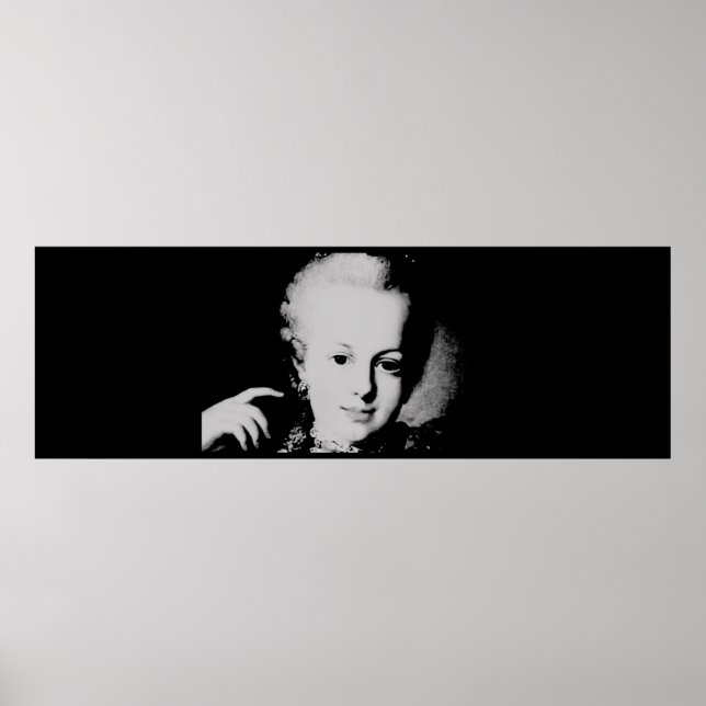 Portrait of Marie-Antoinette Maria Antonia Austria Poster (Front)