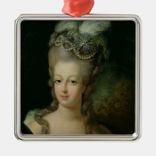Portrait of Marie_Antoinette Metal Ornament