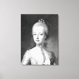 Portrait of Marie-Antoinette of Habsbourg Canvas Print