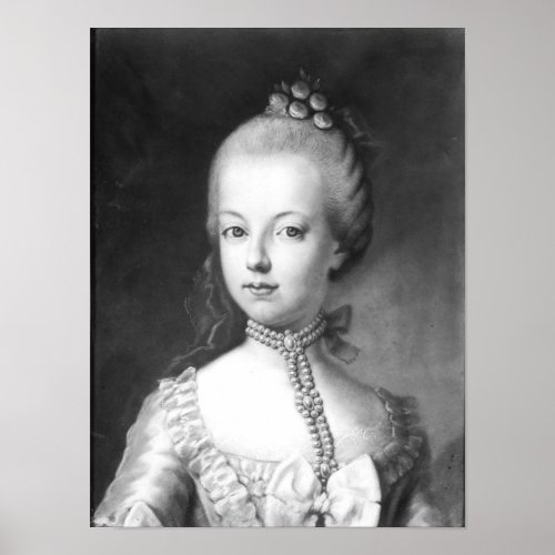 Portrait of Marie_Antoinette  of Habsbourg Poster