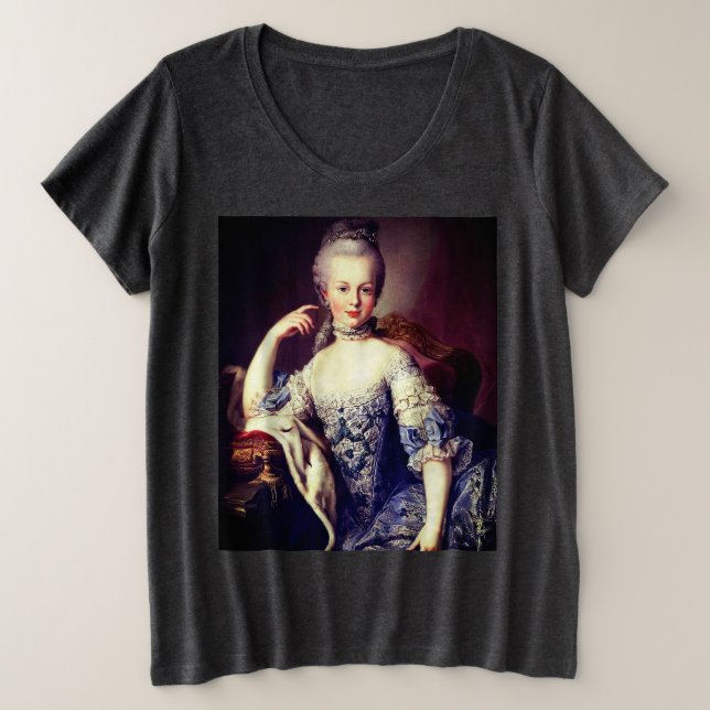 Portrait of Marie Antoinette Plus Size T-Shirt (Design Front)