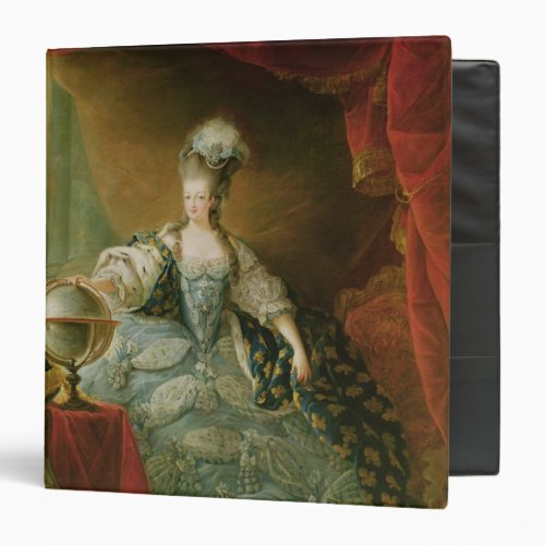 Portrait of Marie Antoinette  Queen of France 3 Ring Binder
