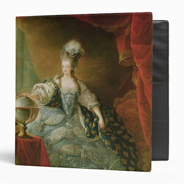 Portrait of Marie Antoinette  Queen of France 3 Ring Binder (Front/Inside)