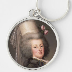 Portrait of Marie Antoinette, Queen of France Keychain