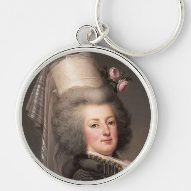 Portrait of Marie Antoinette, Queen of France Keychain (Front)