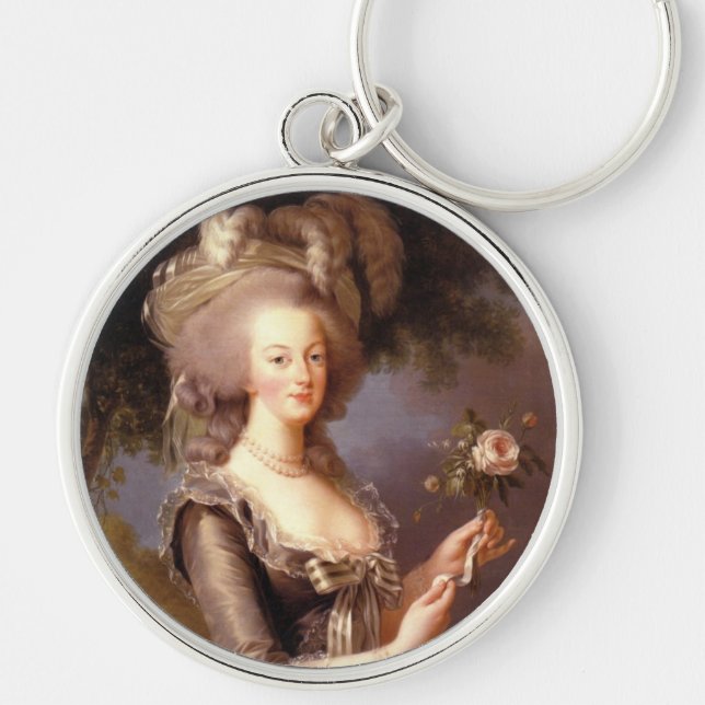Portrait of Marie Antoinette, Queen of France Keychain (Front)