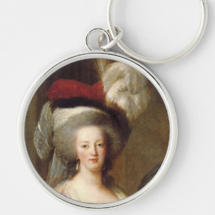 Portrait of Marie Antoinette, Queen of France Keychain