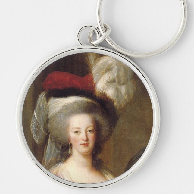 Portrait of Marie Antoinette, Queen of France Keychain (Front)