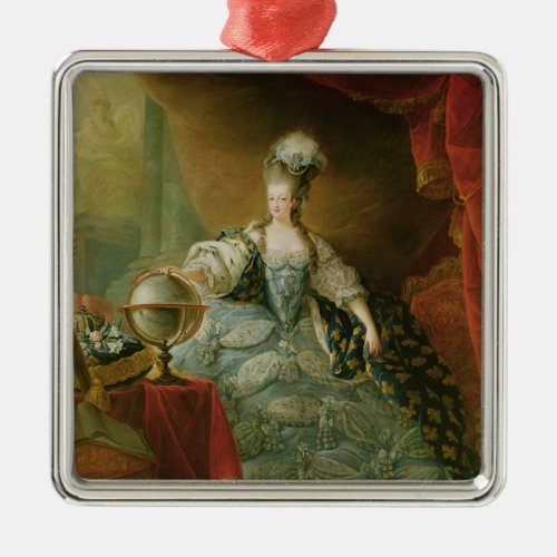 Portrait of Marie Antoinette  Queen of France Metal Ornament