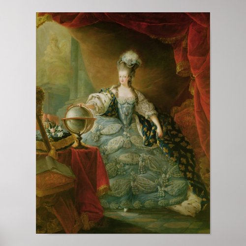 Portrait of Marie Antoinette  Queen of France Poster
