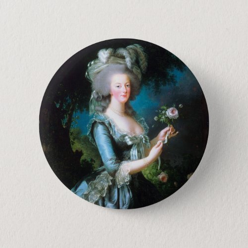 Portrait of Marie Antoinette with a Rose Button