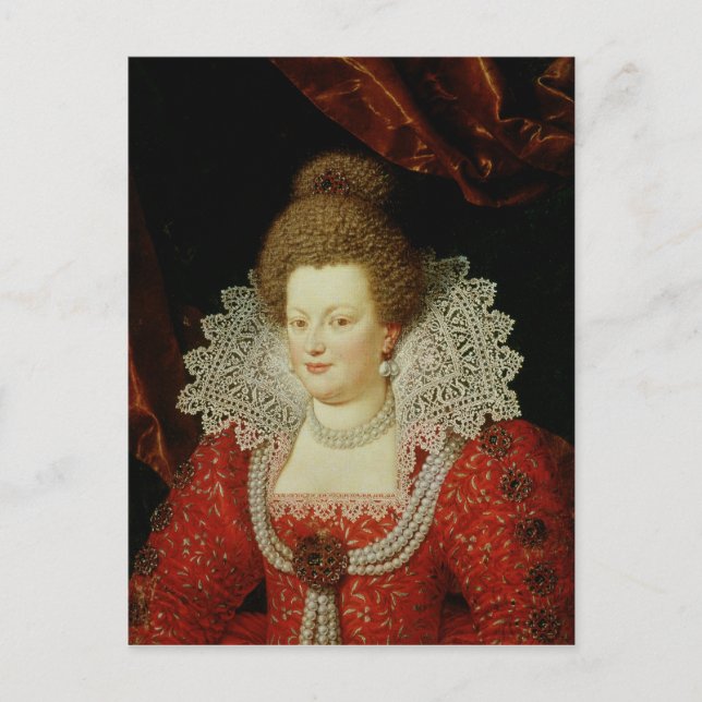 Portrait of Marie de Medici Postcard (Front)