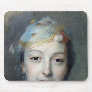 Portrait of Marie Fel  1757 Mouse Pad