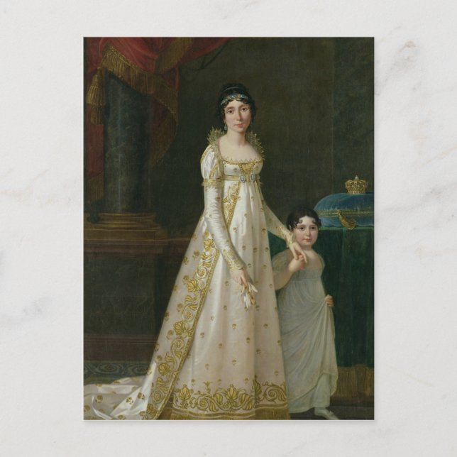 Portrait of Marie-Julie Clary  Queen of Naples Postcard (Front)