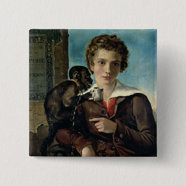 Portrait of Marius Petipa in Ballet Button (Front)