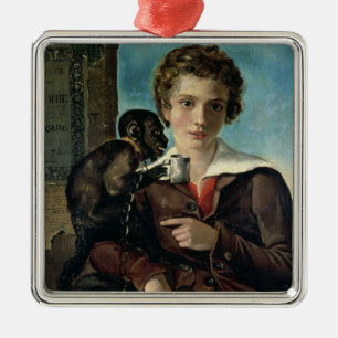 Portrait of Marius Petipa in Ballet Metal Ornament
