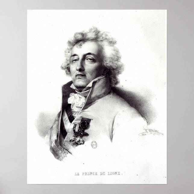 Portrait of Marshal Charles-Joseph  Prince Poster (Front)