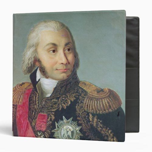 Portrait of Marshal Jean_Baptiste Jourdan 3 Ring Binder