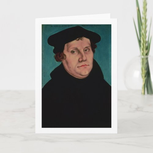 Portrait of Martin Luther 1529 Card