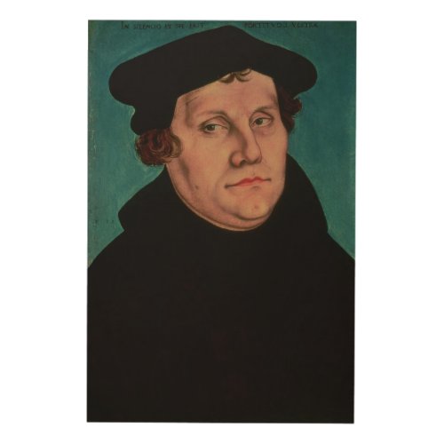 Portrait of Martin Luther 1529 Wood Wall Decor