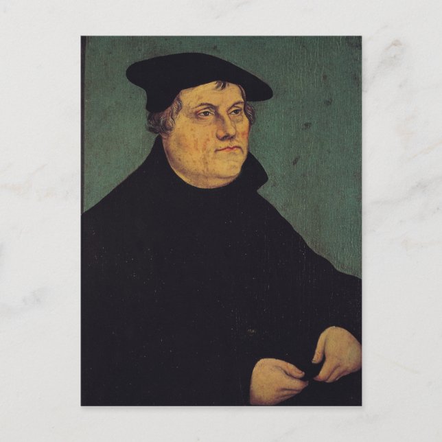 Portrait of Martin Luther  1543 Postcard (Front)