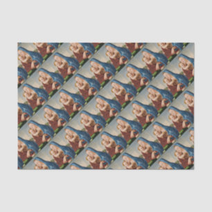 Portrait of Mary Holding Baby Jesus Tissue Paper