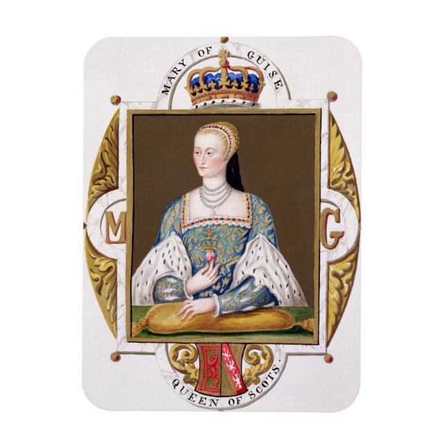 Portrait of Mary of Guise (1515-60) Queen of Scotl Magnet (Vertical)