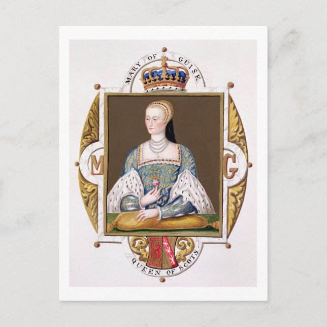 Portrait of Mary of Guise (1515-60) Queen of Scotl Postcard (Front)