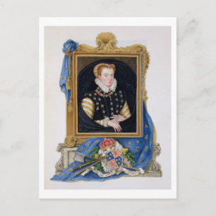 Portrait of Mary Queen of Scots (1542-87) from 'Me Postcard