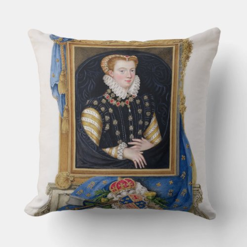 Portrait of Mary Queen of Scots 1542_87 from Me Throw Pillow
