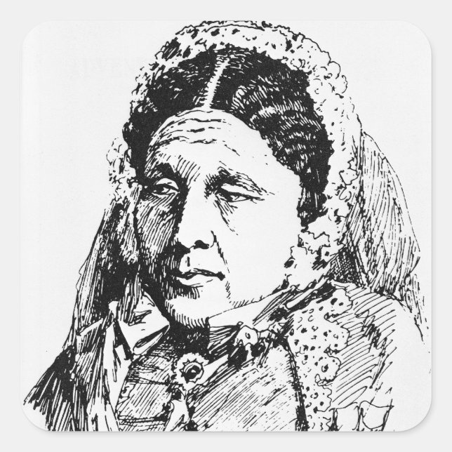 Portrait of Mary Seacole Square Sticker (Front)
