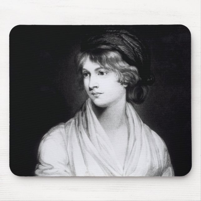 Portrait of Mary Wollstonecraft Godwin Mouse Pad (Front)