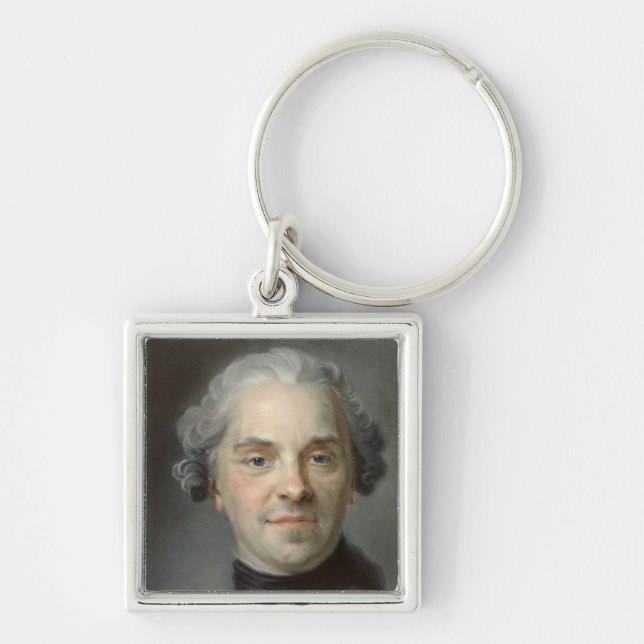 Portrait of Maurice, Comte de Saxe  1747 Keychain (Front)
