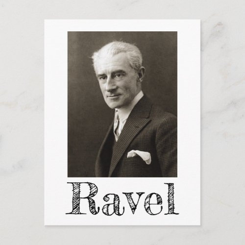 Portrait of Maurice Ravel c 1925 Postcard