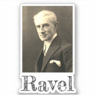 Portrait of Maurice Ravel (c. 1925) Sticker
