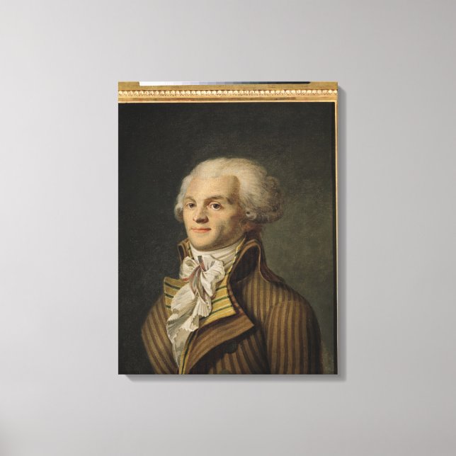 Portrait of Maximilien de Robespierre Canvas Print (Front)