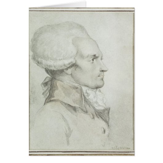 Portrait of Maximilien de Robespierre Cards (Front)
