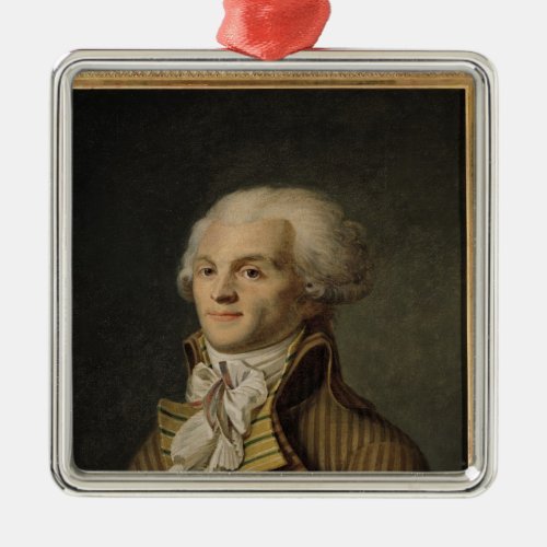 Portrait of Maximilien de Robespierre Metal Ornament