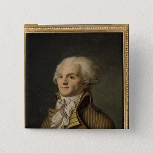 Portrait of Maximilien de Robespierre Pinback Button